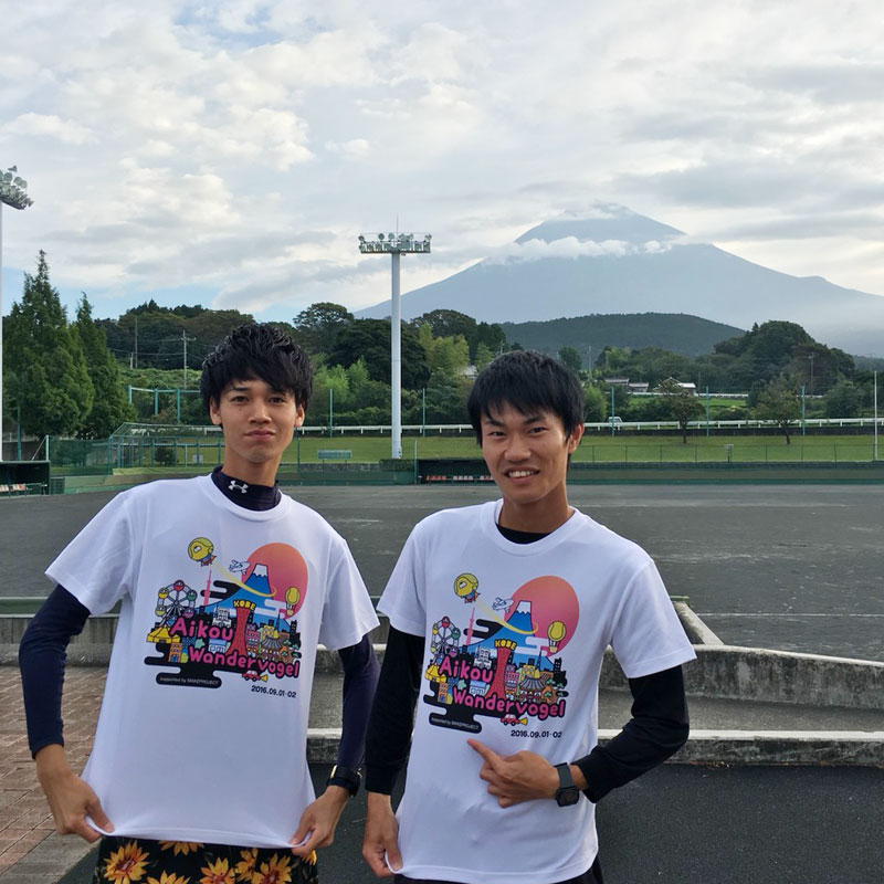 神戸大学のテニス愛好会「AIKOU」のお客様に作っていただいたTシャツです
